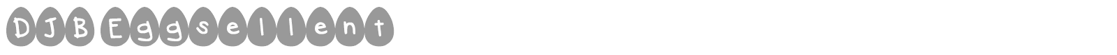 DJB Eggscellent font preview